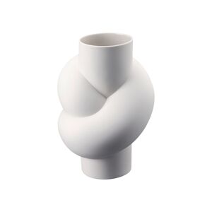 Rosenthal Vase 25 Cm, Porzellan, Weiss Matt, Node, White