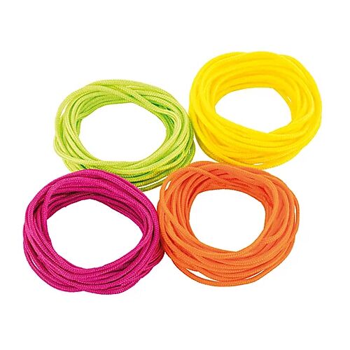 Paracord-Mix, neon, 2 mm Ø, 4x 3 m