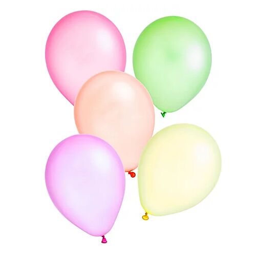 Luftballons Neon", 25 cm Ø, 50 Stück