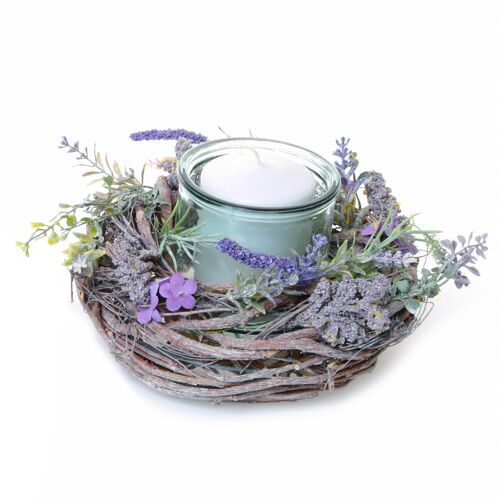 Teelichtglas »Frühlingskranz«