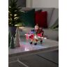 Weihnachtsfigur KONSTSMIDE Dekofiguren Gr. B/H/T: 25 cm x 17 cm x 21 cm, bunt Weihnachtsengel Weihnachtsfiguren LED Szenerie Schneemann im Flugzeug, mit Animation