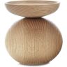 applicata SHAPE Bowl Vase - oak - H 14 cm x Ø 13 cm