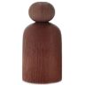 applicata SHAPE Ball Vase - smoked oak - H 19 cm x Ø 10 cm