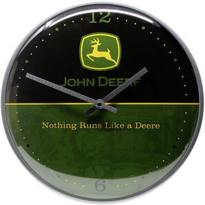 ZZZ-kein Hersteller Retro Wanduhr John Deere Logo Black and Green