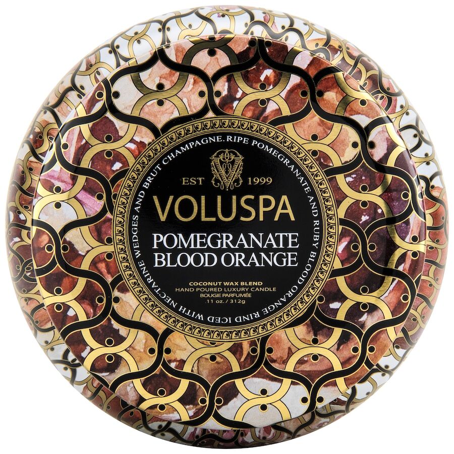 VOLUSPA Maison Metallo Kerze Granatapfel Blutorange