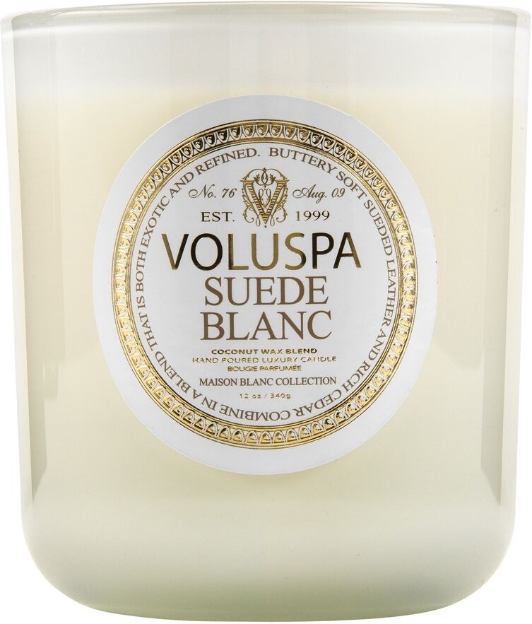 VOLUSPA Klassische Maison Kerze Velour Blanc