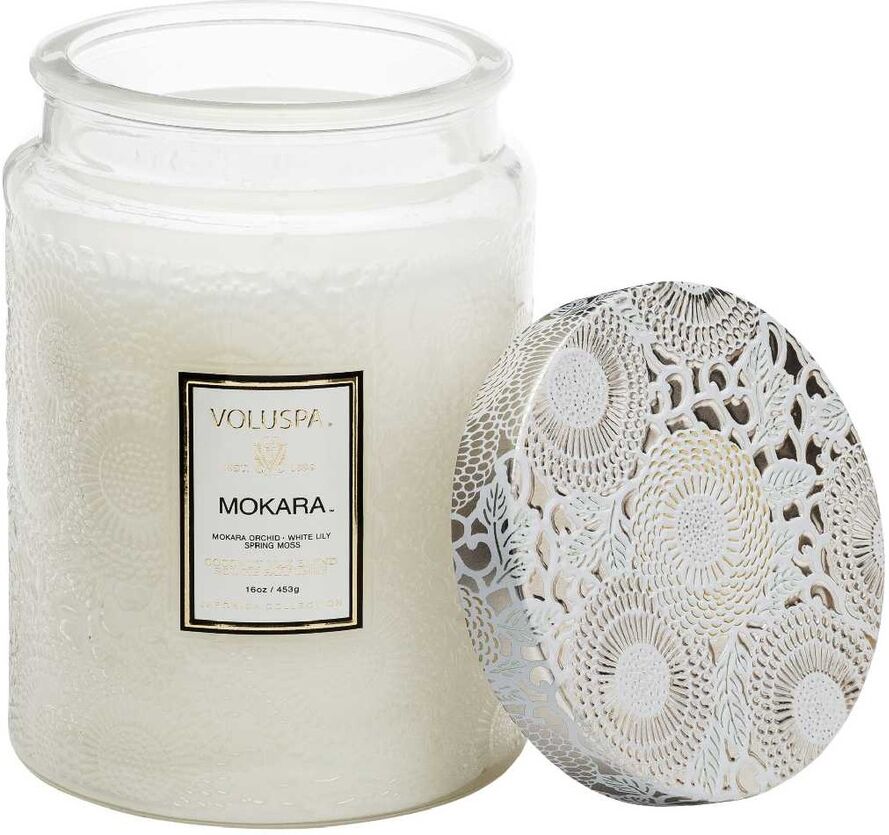 VOLUSPA Mokara Large Glass Jar Candle