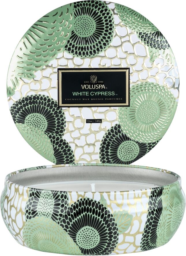 VOLUSPA White Cypress 3 Wick Tin