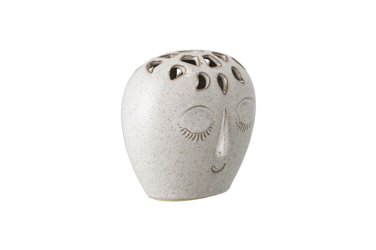 Bloomingville Vase aus weißem Treigny-Steinzeug