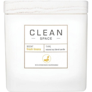 Clean Space Candle, Fresh Linens 227 G.