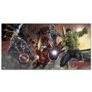 Procos S.A. Avengers vægdekoration 150 x 77 cm Iron man hulk dekoration