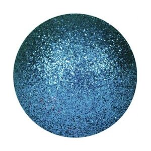 Europalms Deco Ball 3,5cm, blue, glitter 48x TILBUD NU bold blå