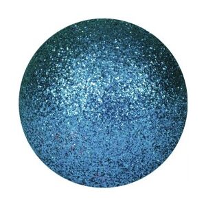 Europalms Deco Ball 3,5cm, blue, glitter 48x TILBUD NU bold blå