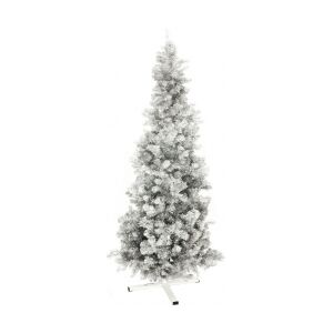 Europalms Fir tree FUTURA, silver metallic, 210cm europalmer metallisk sølv træ