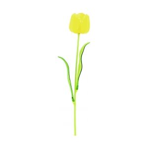 Europalms Crystal tulip, yellow, artificial flower, 61cm 12x tulipan krystal