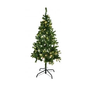 Europalms Christmas tree, illuminated, 180cm TILBUD NU juletræ belyst jul træ