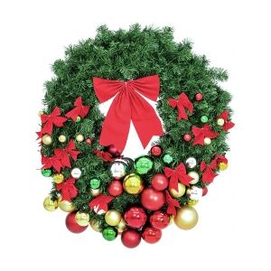 Europalms Premium Fir Wreath, decorated, 90cm TILBUD NU