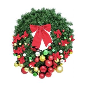 Europalms Premium Fir Wreath, decorated, 90cm TILBUD NU