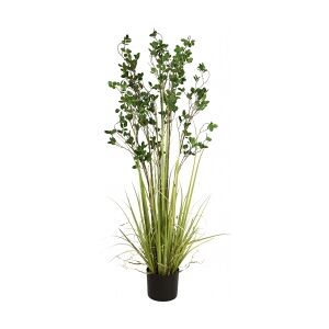 Europalms Evergreen shrub with grass, artificial plant, 152cm TILBUD NU