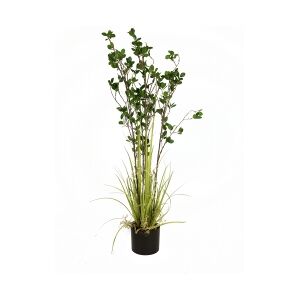 Europalms Evergreen shrub with grass, artificial plant, 120cm TILBUD NU