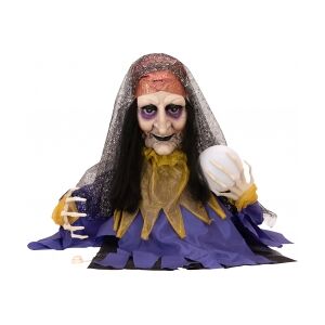 Europalms Halloween Figure Fortune Teller, animated 50cm TILBUD NU