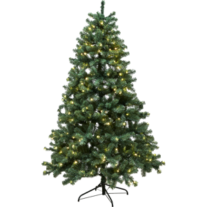 Juletræ kunstig PVC ASKE, Klasse B+, 210x138 cm m/LED NORDIC WINTER