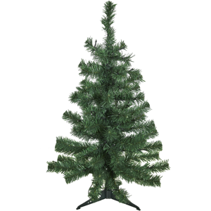 Juletræ kunstig PVC ALF, Klasse B, 80X46 cm u/LED plastfod NORDIC WINTER