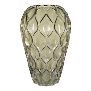 Homeshop Vase i grøn mundblæst glas Ø18x27 cm - 4441360