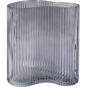 Homeshop Vase i smoked glas med organisk form 12x19x20 cm - 4441205