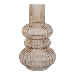 House Nordic Vase - Vase I Mundblæst Glas, Røget, Rundt, Ø15x25 Cm