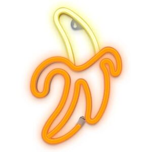 Forever Light LED Neon Skilt - Orange og Gult Lys m. Banan