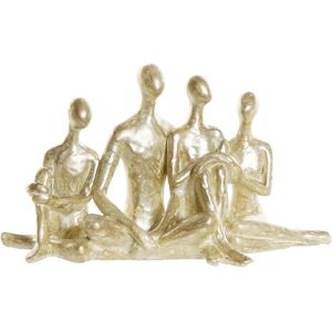 DKD Home Decor Gylden Familie Figur i Harpiks 21 x 8 x 12 cm