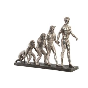 DKD Home Decor Evolution Skulptur i Sølv Harpiks 55 x 18 x 42 cm