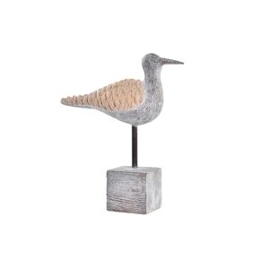 DKD Home Decor Grå Havmåge Figur i Natur Harpiks 23 x 9 x 26,7 cm