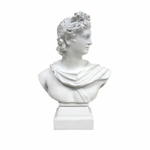 DKD Home Decor Apollo Skulptur Hvid Harpiks 13,7 x 7,5 x 19,5 cm