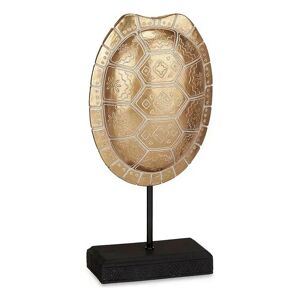 Gift Decor Dekorativ Skildpaddefigur i Gylden Polyesterharpiks 17,5 x 36 x 10,5 cm