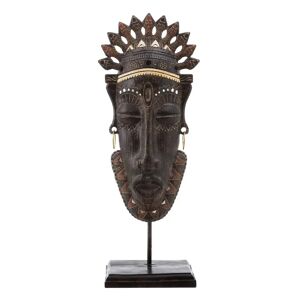 BigBuy Home Afrikansk Dame Figur i Harpiks 22 x 16 x 57 cm