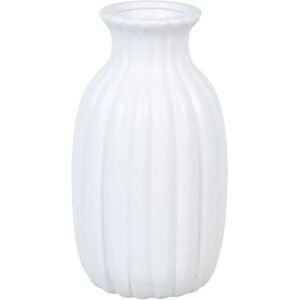 BigBuy Home Hvid Keramikvase 14,5 x 14,5 x 27,5 cm