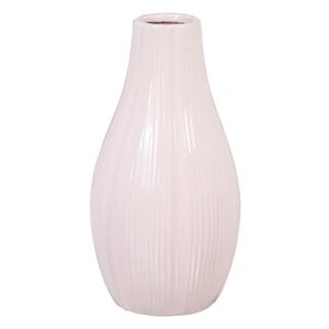 BigBuy Home Keramik Vase i Pink 13 x 13 x 25,5 cm