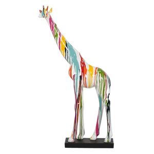 BigBuy Home Multifarvet Giraf Figur i Harpiks 50 x 17 x 92,5 cm