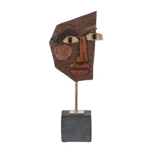 BigBuy Home Brun Harpiks Maske Skulptur 17,8 x 10 x 43,7 cm