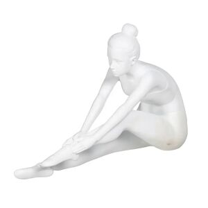 BigBuy Home Hvid Balletdanser Figur i Polyester, 27,5 x 9 x 19 cm