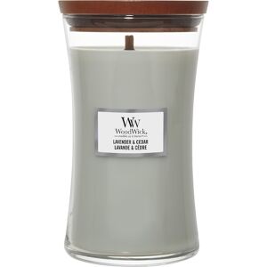 WoodWick Rumdufte Duftende stearinlys Lavender + Cedar Large Jar