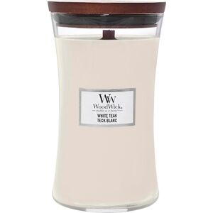 WoodWick Rumdufte Duftende stearinlys White Teak Large Jar