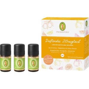 Primavera Aroma Therapy Essential oils organic Duftende citruslukke Grapefrugt øko 5 ml + Orange øko 5 ml + Citron øko 5 ml