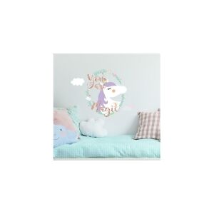 ROOMMATES Enhjørning / Unicorn ''You are Magic'' Gigant Wallsticker med glitter