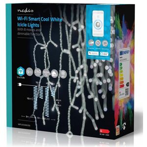 Nedis Smartlife Led Istap Lyskæde - Kold Hvid - 240 Led - 5 M