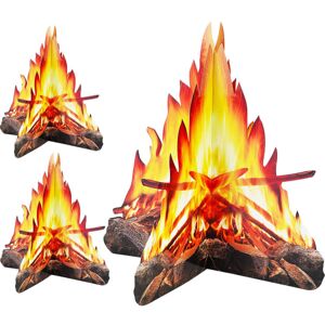 12 tommer høj kunstig ild 3D Fake Flame Paper Flame Torch Ce