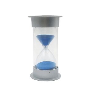25 Minutters Timeglas Timer Dekoration Lille Sølv Beklædt Blå Sand Timeglas Timer Børneleg Blue
