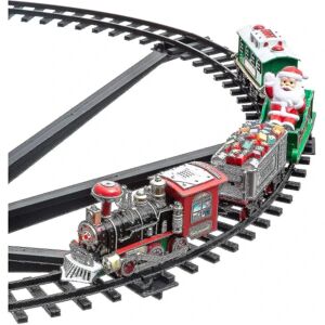Zk-juletog i midten af juletræet 258051 Batteridrevet tog, 33 lys, julemelodi, julepynt The Train Will